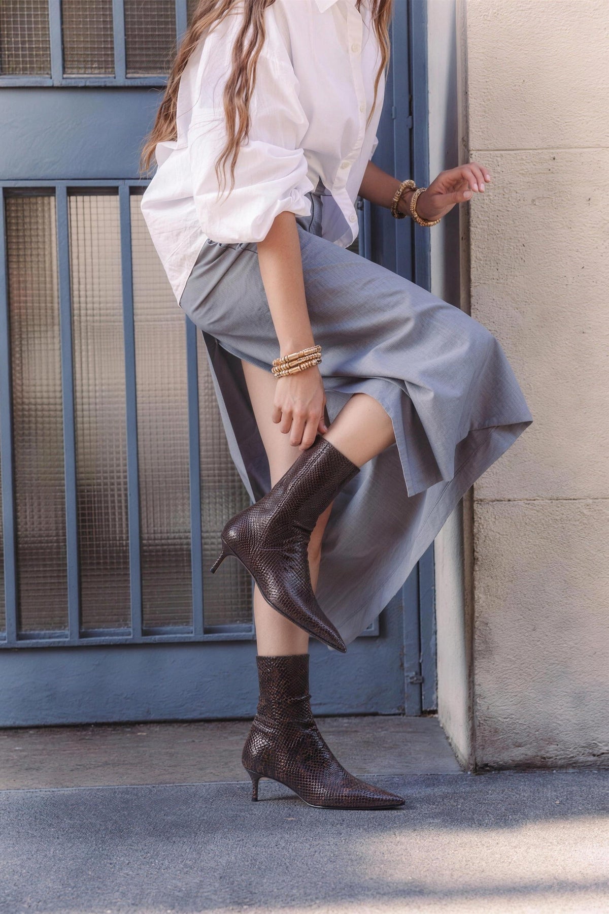 Bottines pointues AINSLEY Guglielmo Rotta, marron foncé, portées
