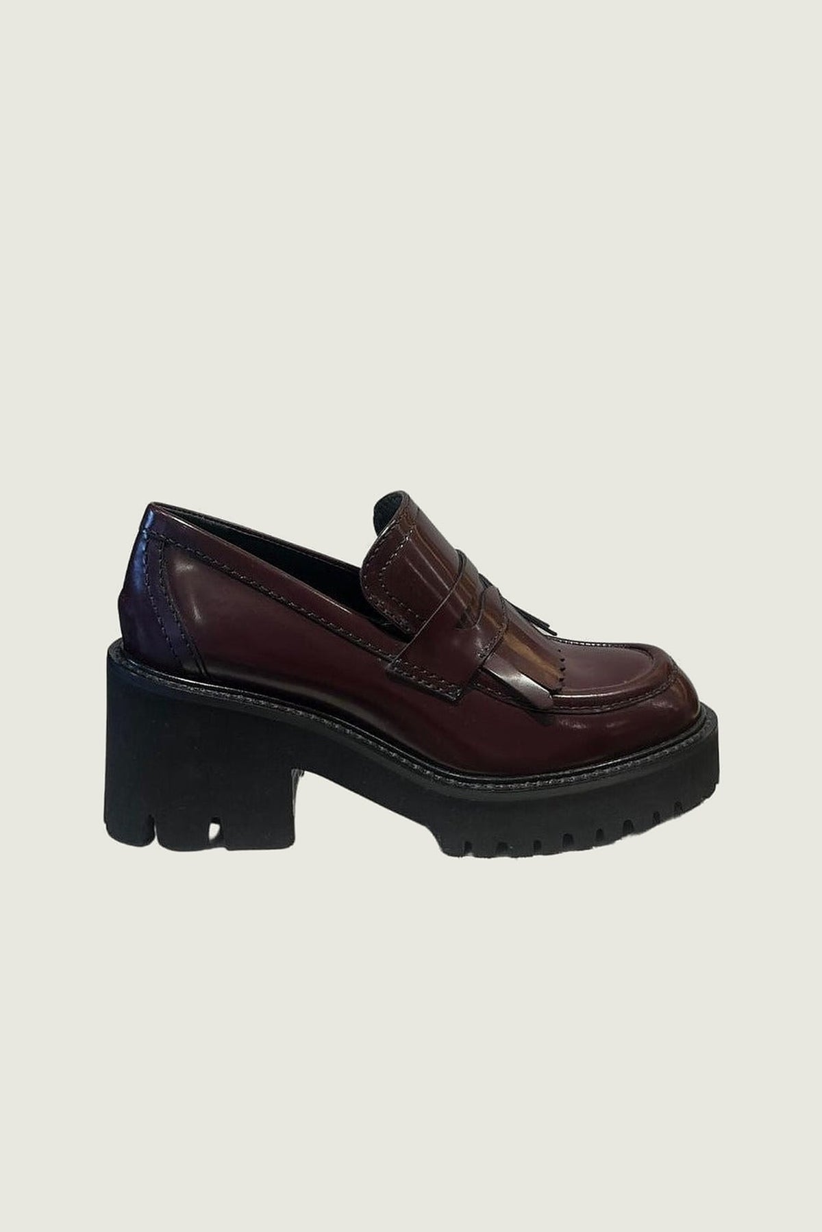 Mocassins CAMPBELL Guglielmo Rotta, burgundy, vue de trois quarts