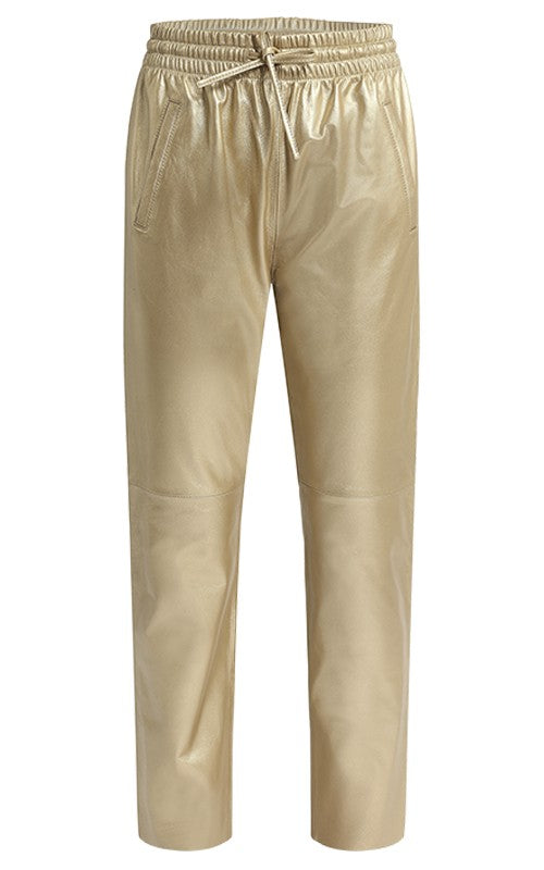 Pantalon cuir métal GIFT