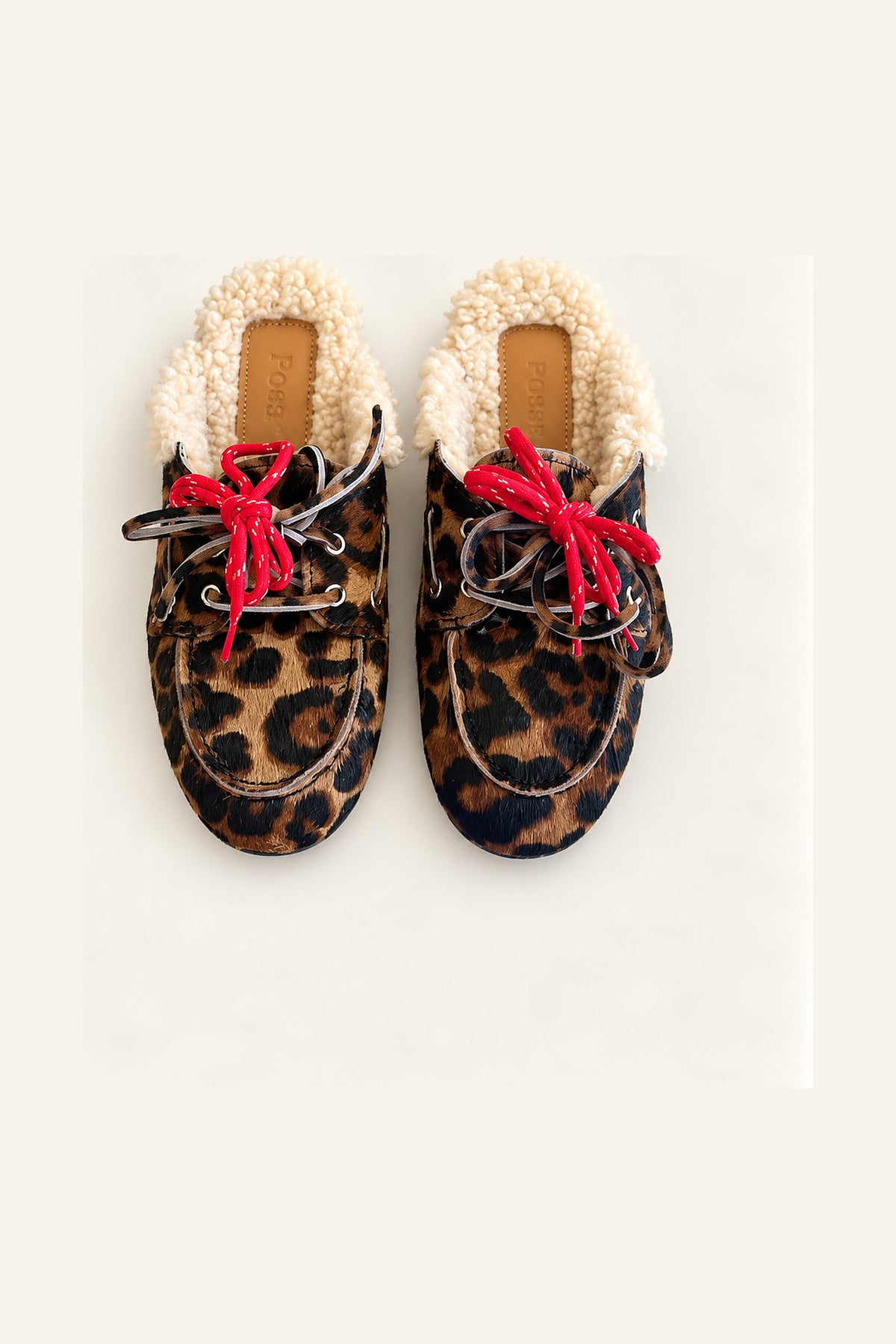 Mules Léopard fourrées