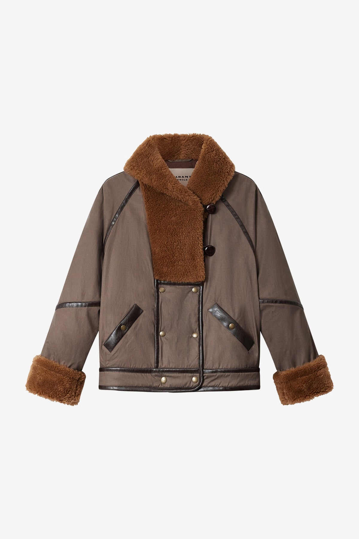 Parka Olinka Isabel Marant – marron – à plat