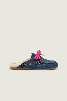 En denim fourrées