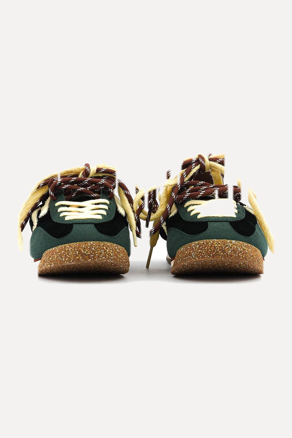 Puraai Baskets Panther Velvet vert trois quarts