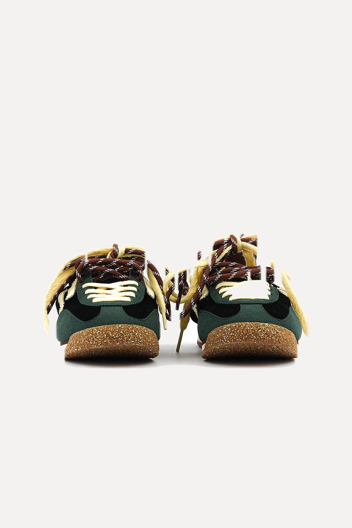 Puraai Baskets Panther Velvet vert trois quarts